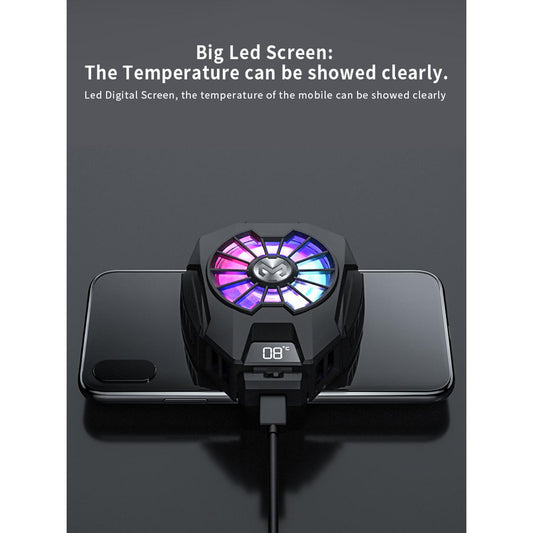 MEMO DL05 Phone Radiator Phone Cooling Fan Case Cold Wind Handle Fan for PUBG Phone Cooler Phone Cooling Fan Case