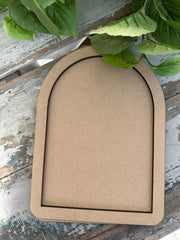 Arch with overlay Frame 2 piece set Blank Ply shape