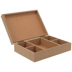 Plain DIY MDF Box for Craft | Unfinished MDF Box Plain for Decoupage | MDF Box for Art and Craft | 6mm Thickness
