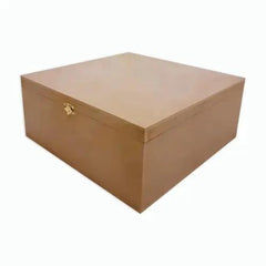 9 Partition Plain DIY MDF Box for Craft | Unfinished MDF Box Plain for Decoupage | MDF Box for Art and Craft | 12x12x4 inch 6mm Thickness