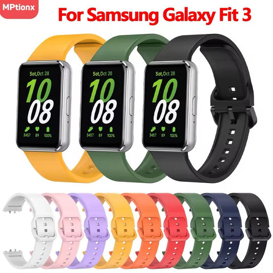 Replacement Silicone Strap for Samsung Galaxy Fit 3 Comfortable and Stylish Accessory for Samsung Galaxy Fit 3 Sport Watchband.