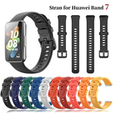 Huawei Band 7 Silicone Watch Strap, Durable Sports Wristband Replacement