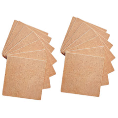 6pcs DIY Simple MDF Wooden Serving Coasters Untreated Coaster For DIY Painting 6mm Thick