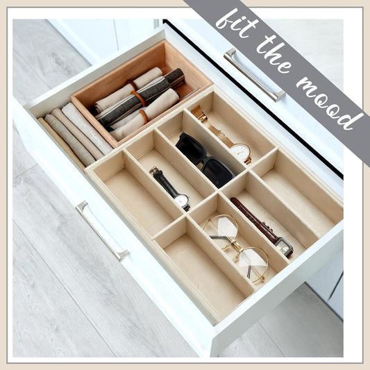 8 Slots Sunglass Organizer Trays Glasses Tray Stackable Jewelry Trays Sunglass Organizer Display Box, 8 Grids