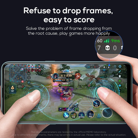 MEMO CX01 Magnetic Phone cooler Phone Radiator Phone Cooling Fan Case Cold Wind Handle Fan for PUBG Phone Cooler Phone Cooling Fan Case