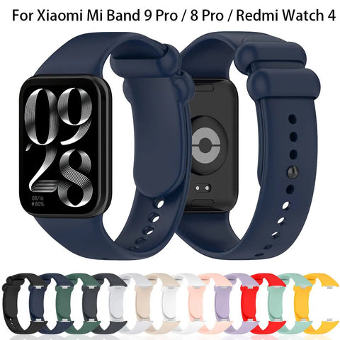 Replacement Soft Silicone Band for Xiaomi Mi Band 8 Pro and Redmi Watch 4 Compatible with Xiaomi Smartwatches Strap.