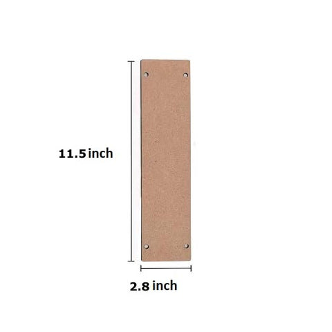 MDF Wood Cutouts Rectangular Wall hangings - Plain MDF Blanks Cutouts wiith Holes for Painting Wooden Sheet Craft, Decoupage, Resin Art Work (29 cm x 7 cm) (thinkness 3.2mm)