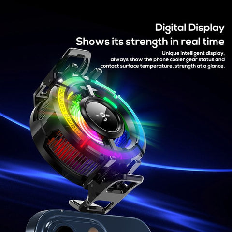 MEMO CX15 (5V) Mobile Cooler Phone Radiator RGB Lightening 2 Gear Magnetic Phone Cooler for PUBG and Different Games