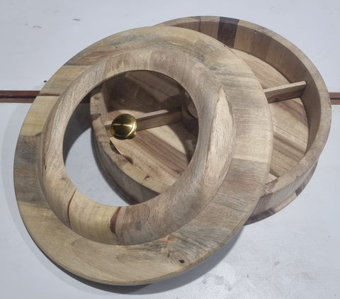 Premiun Natural Wood Unfinished Dryfruit Serving Box For Art and Craft Decopage