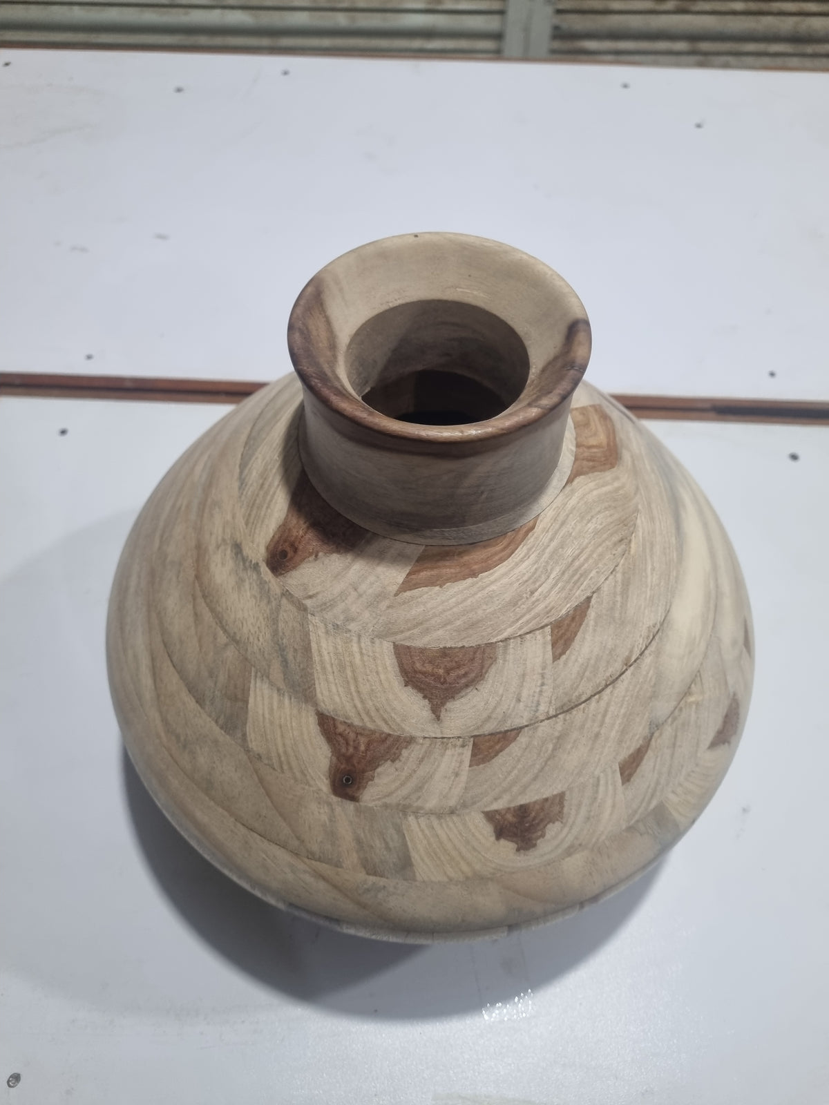 Premium Quality Natural Wooden Matka For Decoration Piece and Art and Craft Decopage