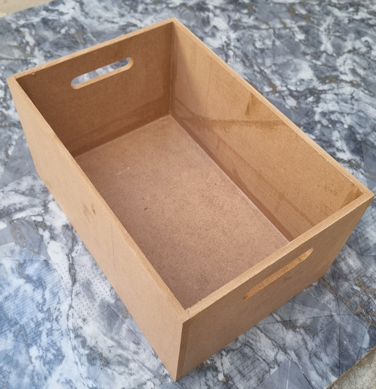 Unfinished MDF Basket For Art and Craft Decopage Size 12x8x6 inch