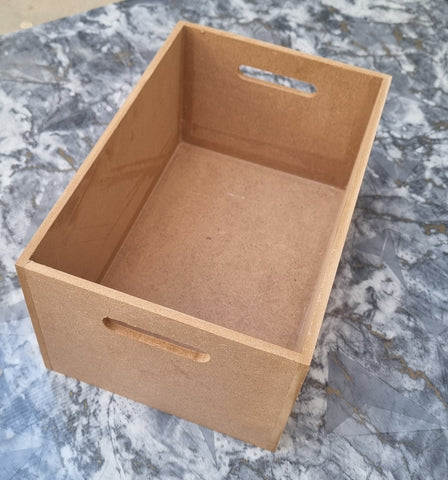 Unfinished MDF Basket For Art and Craft Decopage Size 12x8x6 inch