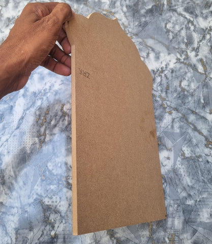 Unfinished MDF Jharoka Cutouts For Art and Craft and decopage Size 22cm x 32cm