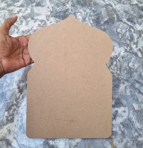 Unfinished MDF Jharoka Cutouts For Art and Craft and decopage Size 22cm x 32cm