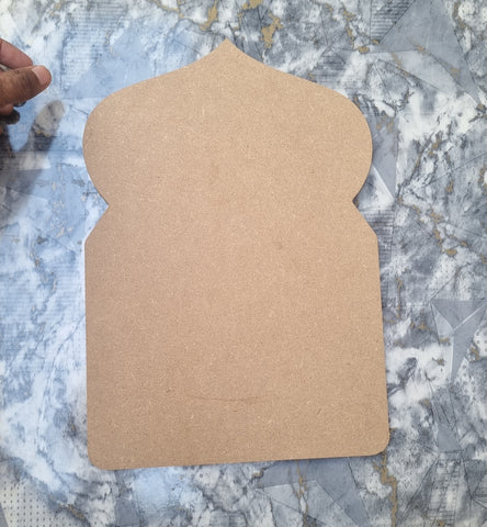 Unfinished MDF Jharoka Cutouts For Art and Craft and decopage Size 22cm x 32cm