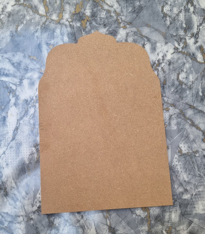 Unfinished MDF Jharoka Cutouts For Art and Craft and decopage Size 22cm x 32cm