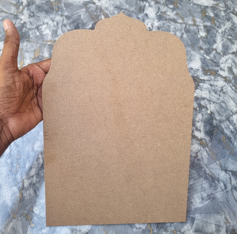 Unfinished MDF Jharoka Cutouts For Art and Craft and decopage Size 22cm x 32cm