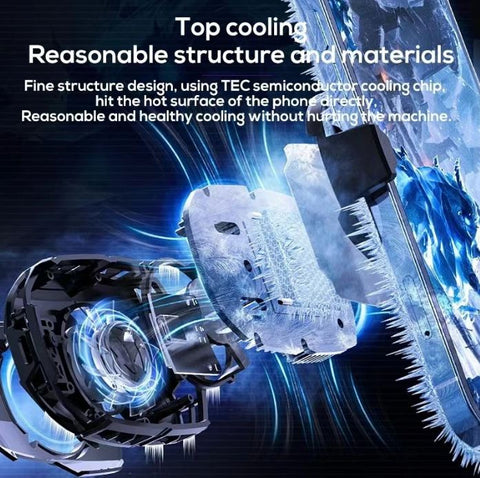 MEMO DL16 Mobile Phone Radiator Phone Cooling Fan Case Cold Wind Handle Fan for PUBG Mobile Gaming Phone Cooler Phone Cooling Fan Case