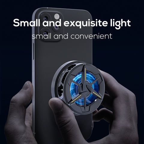 MEMO CX01 Magnetic Phone cooler Phone Radiator Phone Cooling Fan Case Cold Wind Handle Fan for PUBG Phone Cooler Phone Cooling Fan Case