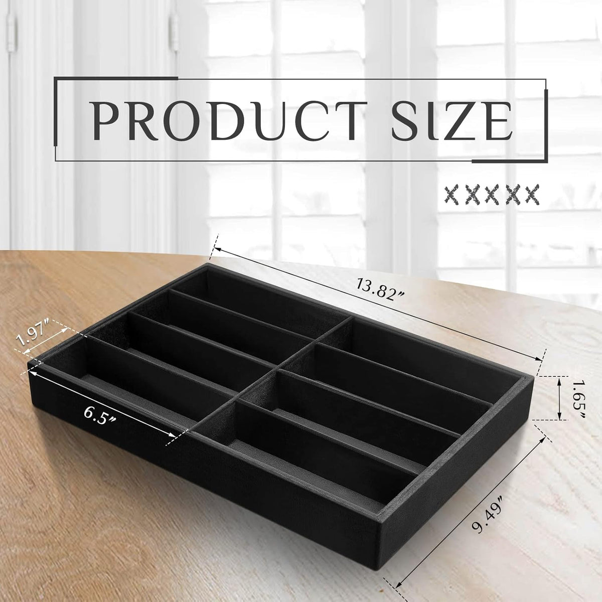 8 Slots Sunglass Organizer Trays Glasses Tray Stackable Jewelry Trays Sunglass Organizer Display Box, 8 Grids