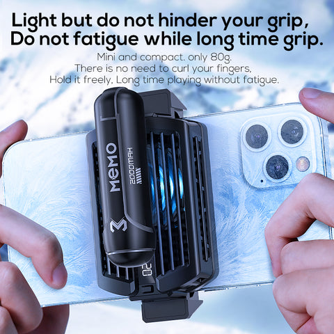 MEMO DL10 Phone Radiator Phone Cooling Fan Case Cold Wind Handle Fan for PUBG With Battery Option