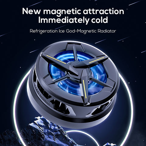 MEMO CX01 Magnetic Phone cooler Phone Radiator Phone Cooling Fan Case Cold Wind Handle Fan for PUBG Phone Cooler Phone Cooling Fan Case