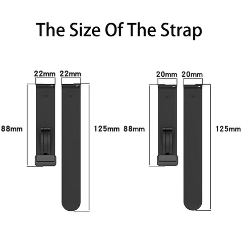 22mm Magnetic Lock Silicone Watch Band for Watches Compatible with Galaxy Watch 3, Huawei GT2/GT3, Mibro Lite 2, and More