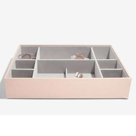 Stackable Jewelry Organizer Tray – Multi-Compartment Storage for Drawers