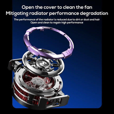 MEMO CX08 Pro Mobile Cooler Phone Radiator With AI and Pro Model 2 Gear Magnetic Phone Cooler for PUBG and Different Games