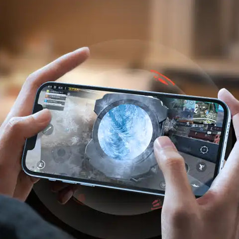 MEMO CX12 Magnetic Mobile Cooler Mobile Phone Radiator Phone Cooling Fan Case Cold Wind Handle Fan for PUBG With Battery Option