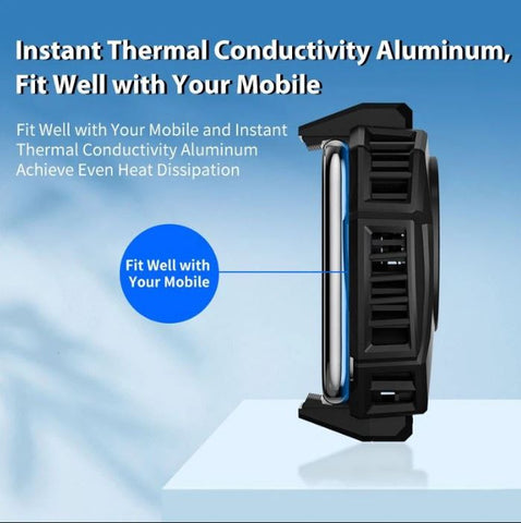MEMO DL05 Phone Radiator Phone Cooling Fan Case Cold Wind Handle Fan for PUBG Phone Cooler Phone Cooling Fan Case