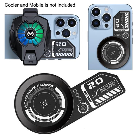 Memo Mobile Radiator Cooler Magnetic Plate Suction Cooling Composite Soaking Plate Vapor Chamber Technology Washable Mobile Phone Cooler Magnetic Sticker VC01