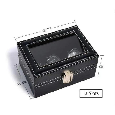 Araish's Premium 12 Slots 6 Slots 24 Slots Watch Organizer Box PU Leather Watch Storage Box