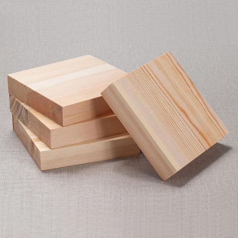 Wooden Blocks Wood Blocks for Crafts, Blank Wood Plank Board 0.75 inch Thickness