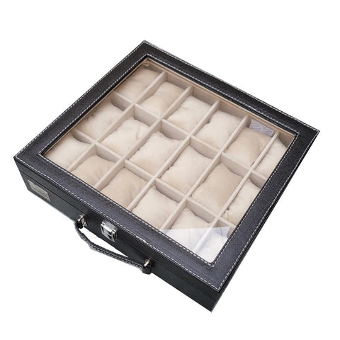 18 Slots Watch Organizer Box Large Watch Storage Box