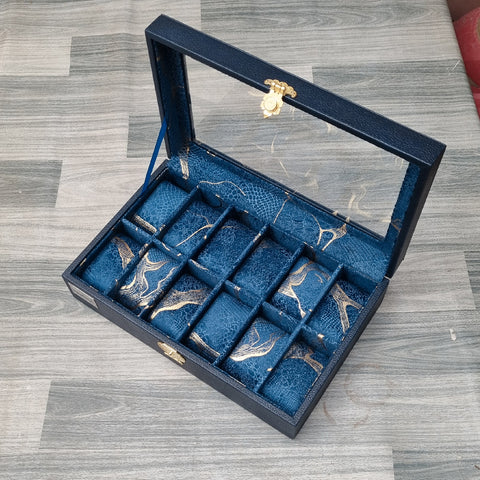 12 Slots Premium Quality Artificial Leather Watch Organizer Box