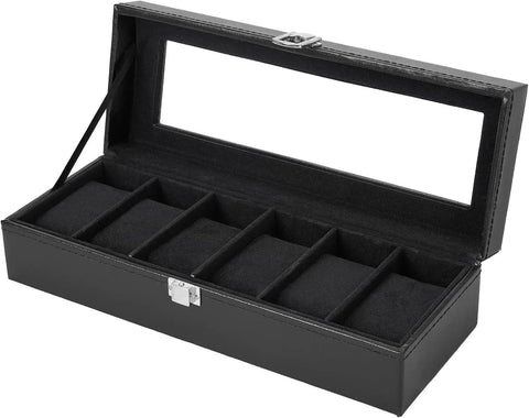 Araish's Premium 12 Slots 6 Slots 24 Slots Watch Organizer Box PU Leather Watch Storage Box
