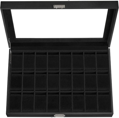Araish's Premium 12 Slots 6 Slots 24 Slots Watch Organizer Box PU Leather Watch Storage Box