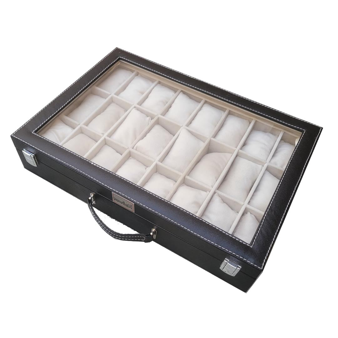 24 Slots Watch Organizer Box Large Watch Storage Box