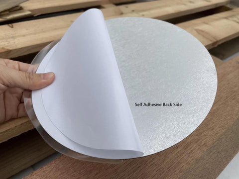 Silver and Gold  Rounds Acrylic Mirrors Light Gold Portable Self Adhesive  Mirror DIY Art and Craft Non Glass Craft MIrror (Copy)