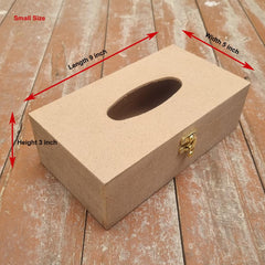 Unfinished MDF Tissue Box For Art and Craft Resin Art and Painting