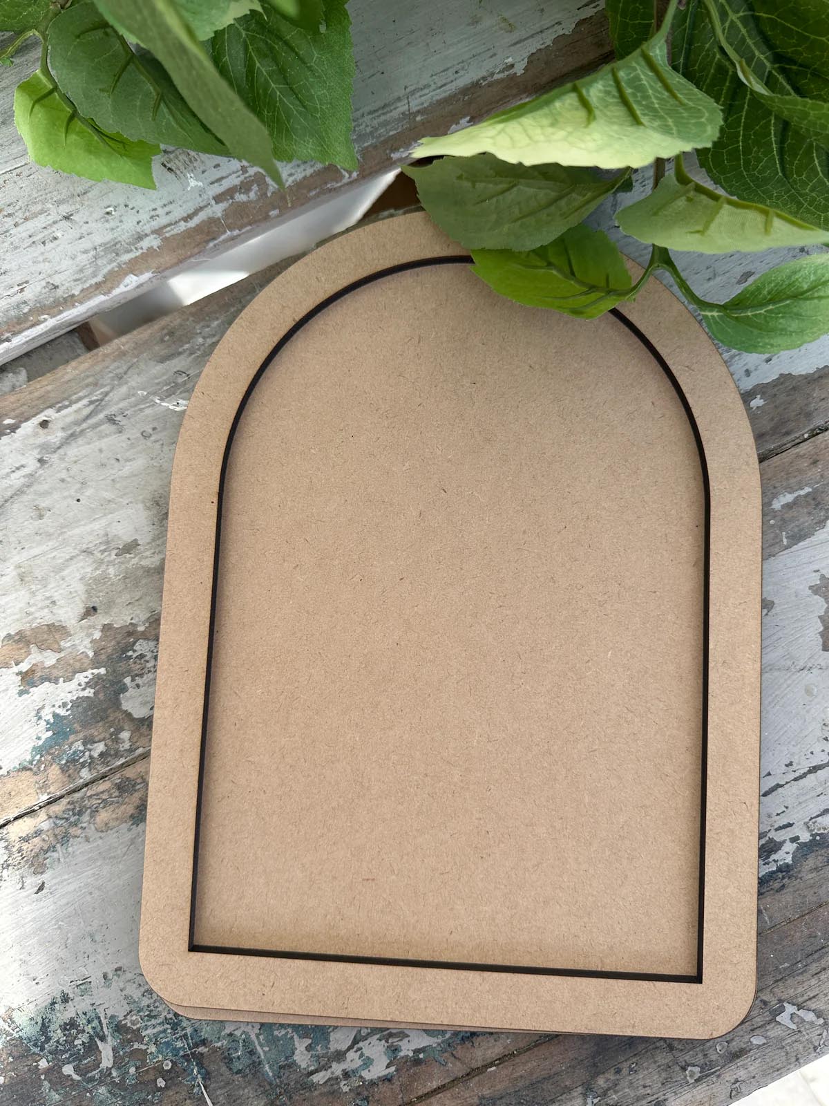 Arch with overlay Frame 2 piece set Blank Ply shape