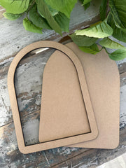 Arch with overlay Frame 2 piece set Blank Ply shape