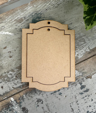 Elegant Frame 3 piece set Blank MDF shape 8 Corner
