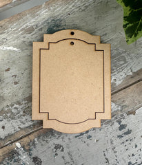 Elegant Frame 3 piece set Blank MDF shape 8 Corner