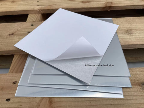 Silver and Gold  Sqaures Acrylic Mirrors Light Gold Portable Self Adhesive  Mirror DIY Art and Craft Non Glass Craft MIrror (Copy) (Copy)