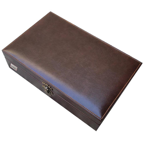 6 Slots 12 Slots 24 Slots Vintage Leather Watch Organizer Box