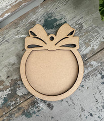 Large Bow 2 piece set Blank MDF shape