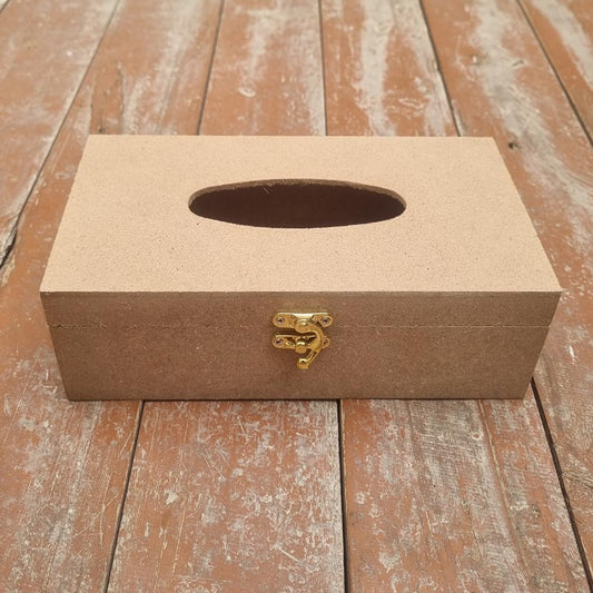 Unfinished MDF Tissue Box For Art and Craft Resin Art and Painting