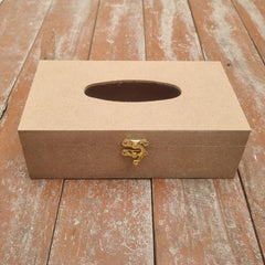 Unfinished MDF Tissue Box For Art and Craft Resin Art and Painting